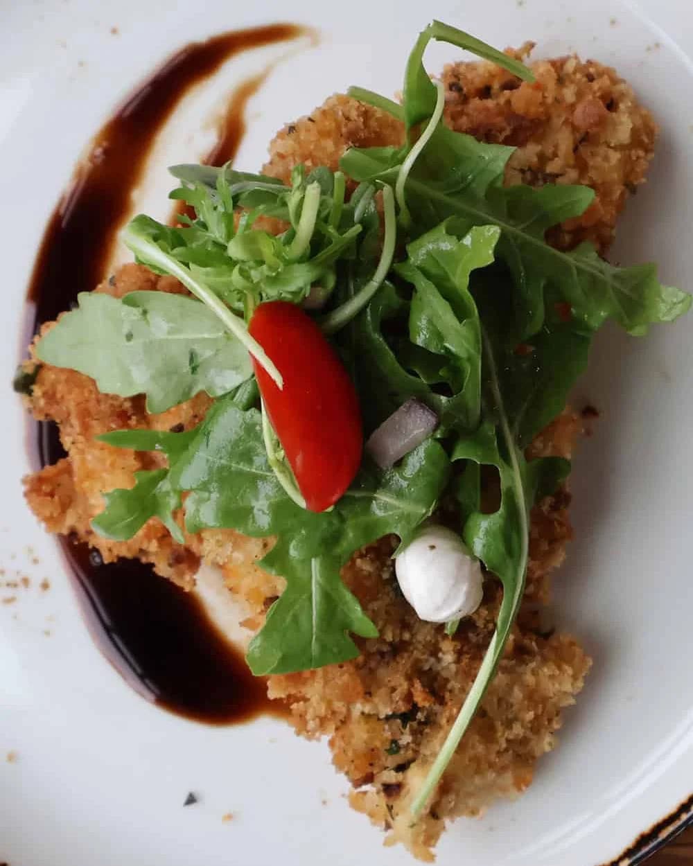 Chicken Milanese with Arugula Salad recipe