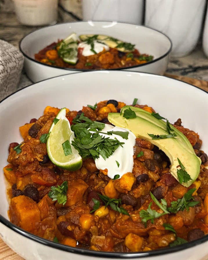 Sweet Potato Turkey Chili recipe