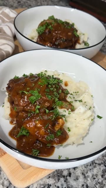 Salisbury Steak with Gravy recipe