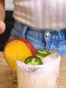 Spicy Nectarine Margarita recipe