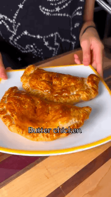 Butter Chicken Paratha Pockets recipe