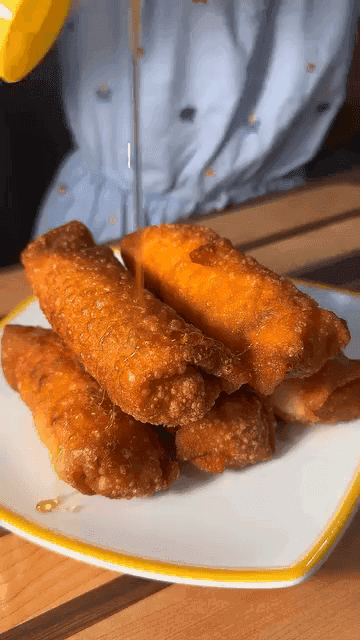 Honey Buffalo Chicken Egg Rolls recipe