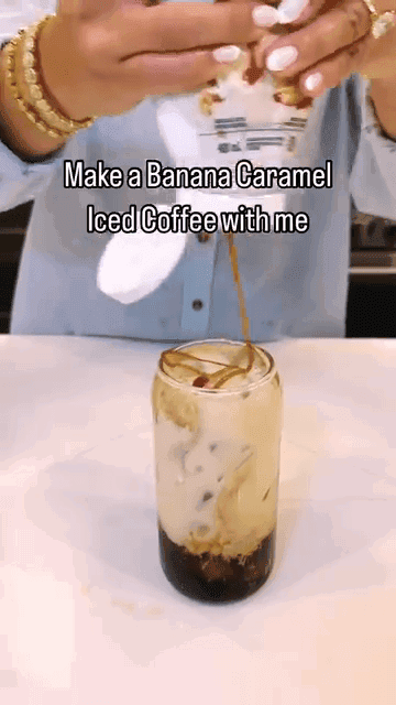 Banana Caramel Iced Coffee recipe