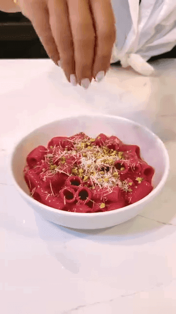 Beet and Ricotta Rigatoni recipe
