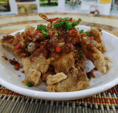 Crispy Fried Oyster Mushrooms with Soybean Paste Sauce recipe
