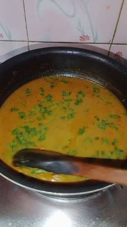 Katachi Amti | Spiced Chana Dal Stock Curry recipe