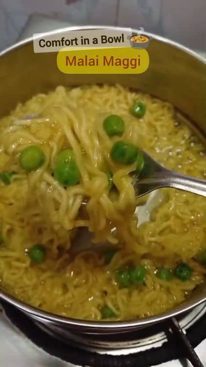 Malai Maggi recipe
