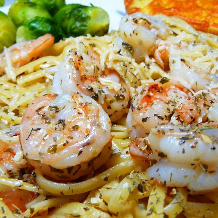 Garlic Shrimp Linguine recipe