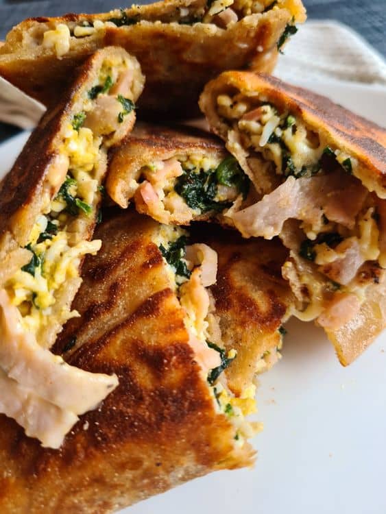 Bacon & Egg Paratha recipe