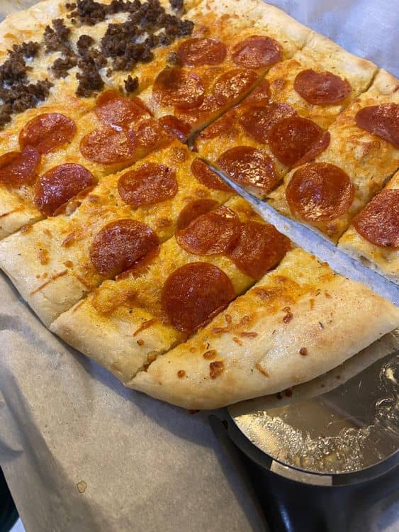 Easy Flatbread Pizza Sticks recipe