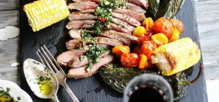 Grilled Flank Steak with Chimichurri Sauce recipe