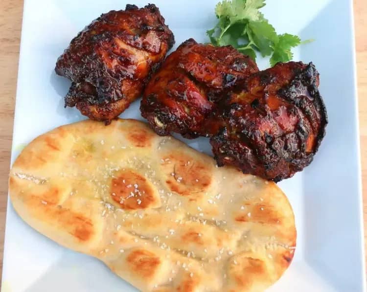 Spiced Yogurt Marinated Chicken Thighs recipe