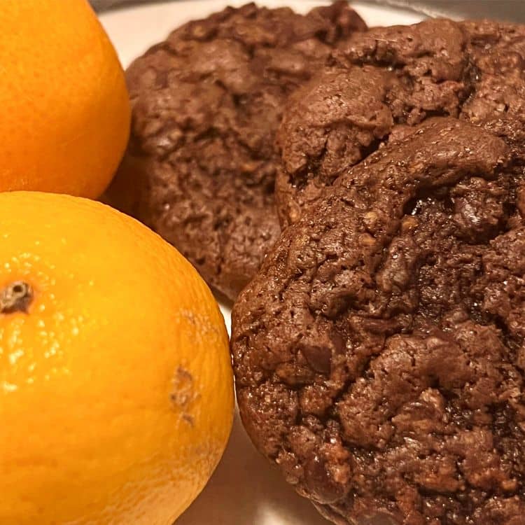 Double Chocolate Chip and Orange Cookies recipe