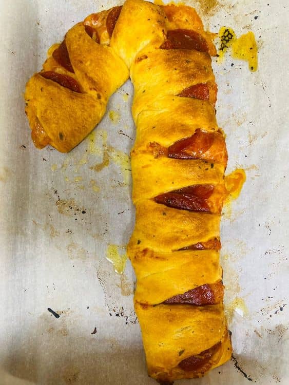 Pizza Candy Cane Appetizer recipe
