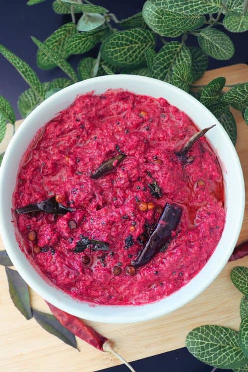 Kerala-style Beetroot Pachadi recipe