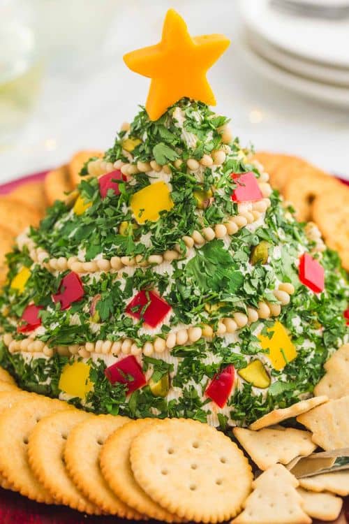 Cheese Ball Christmas Tree recipe