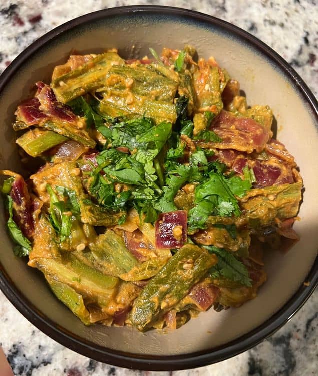 Dahi Bhindi (Okra) Masala recipe