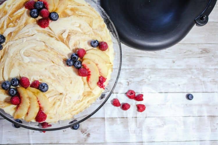 Peach Swirl Cheesecake Tart recipe