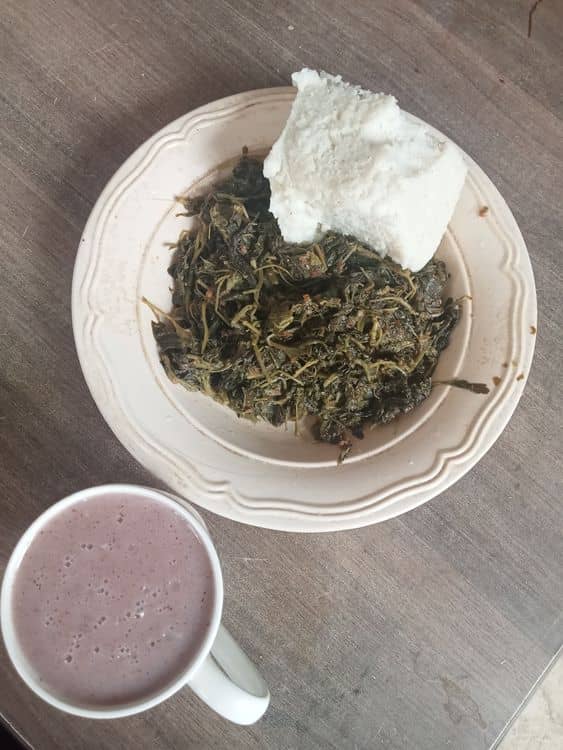 The Green & Grain Trio: Ugali, Managu & Wimbi Harmony recipe