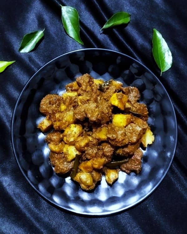 Beef and Koorkka Roast / Beef and Chinese Potato Roast recipe