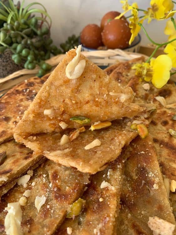 Gulab Jamun Paratha recipe