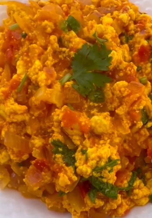 Oil-Free Paneer Bhurji recipe