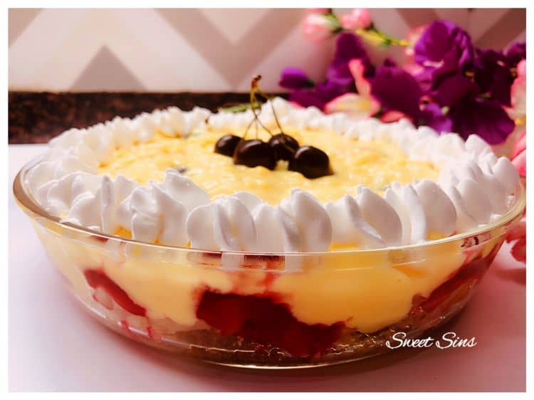 CUSTARD TRIFLE recipe
