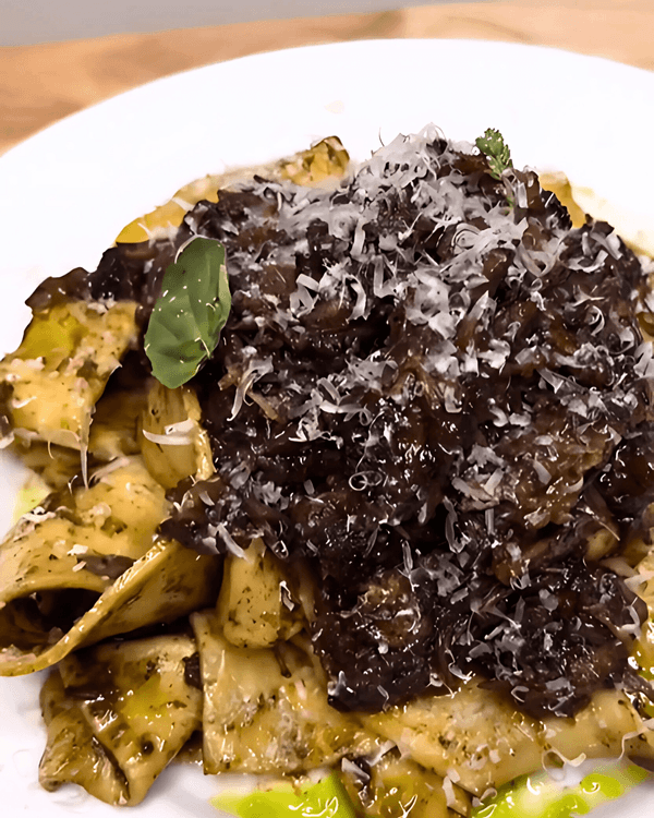Jerk Oxtail Pappardelle recipe
