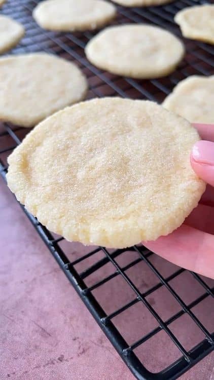 Three Ingredient Sugar Cookies recipe
