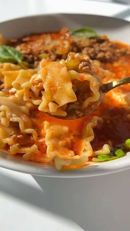Twenty Minute Lasagna Soup recipe