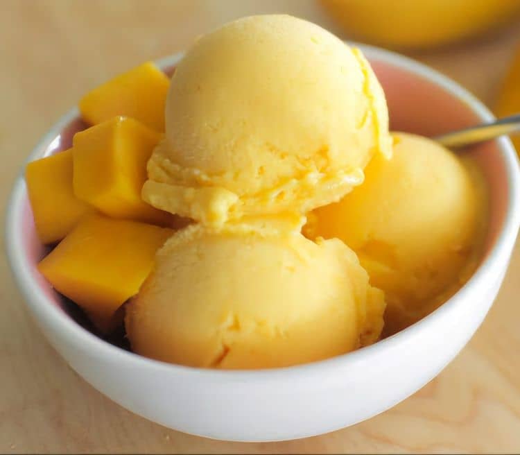 Mango & Coconut Ice Cream recipe