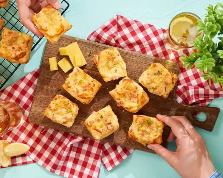 Ham and Cheese Puff Pastry Bites recipe