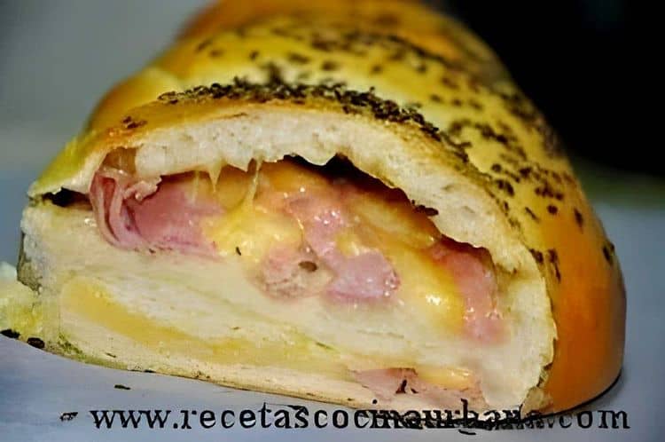 Ham and Cheese Stuffed Bread recipe
