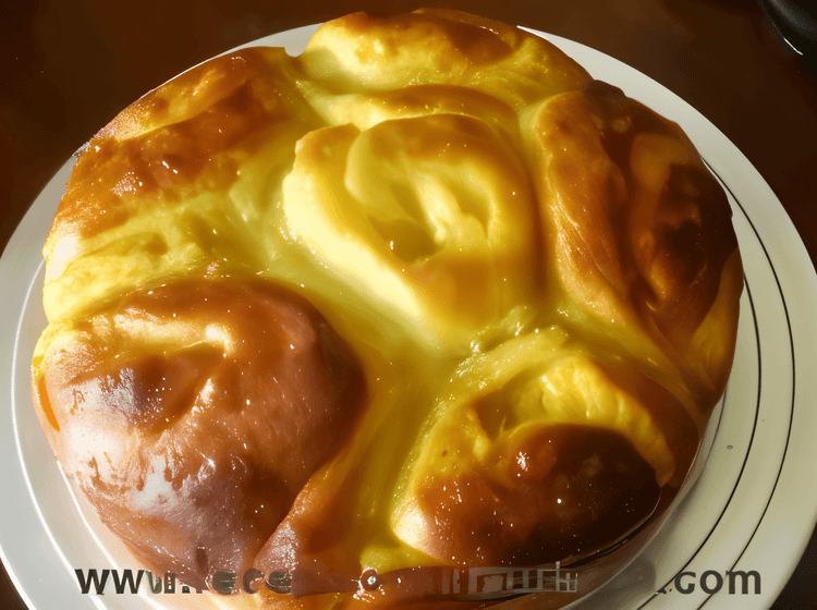 Brioche Filled with Pastry Cream and Walnuts recipe