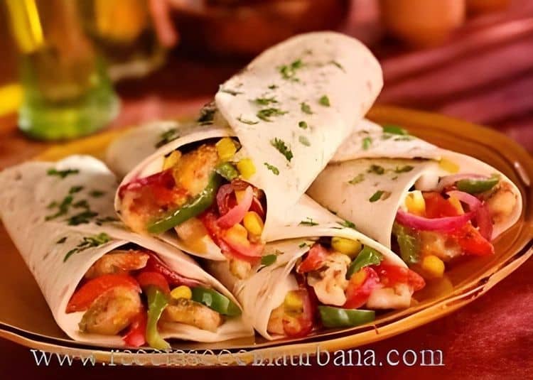 Cuttlefish Fajitas with Mustard Mayonnaise Sauce recipe