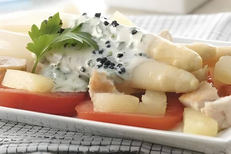 Asparagus with Parsley Dressing recipe