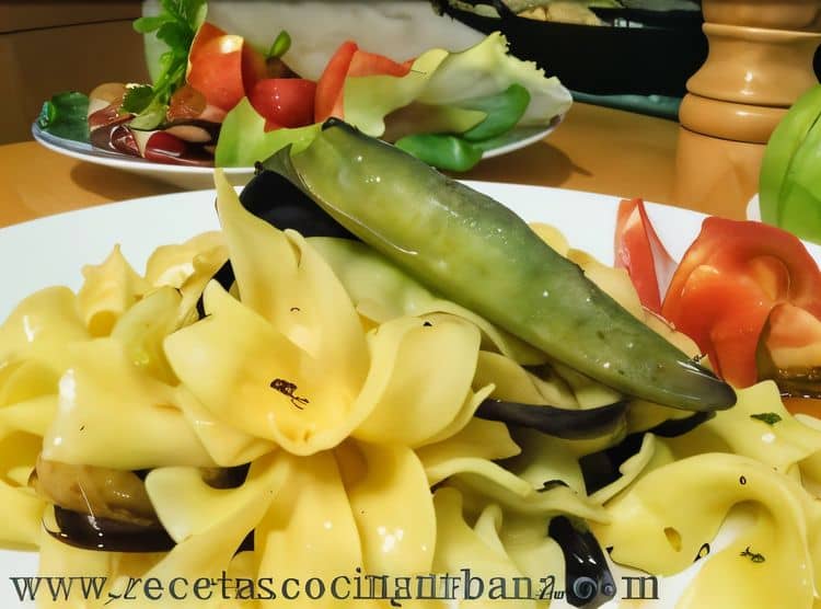 Pasta with Eggplant and Garlic recipe
