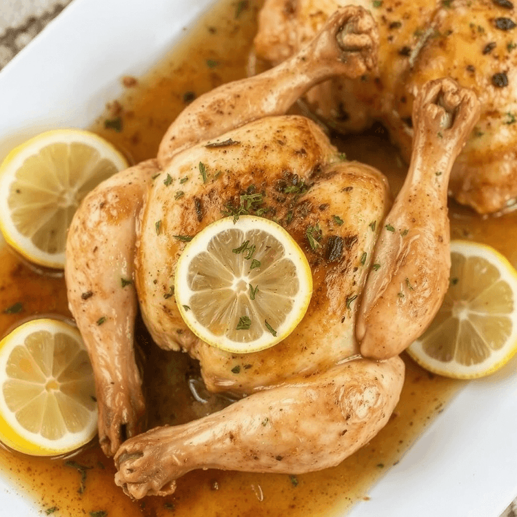 Lemon Garlic Roasted Chicken recipe