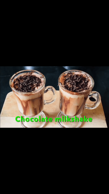 Simple and Easy Chocolate Milkshake recipe