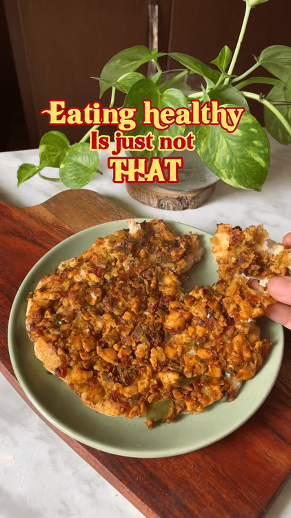 Quick Chicken Keema with Dosa Batter recipe