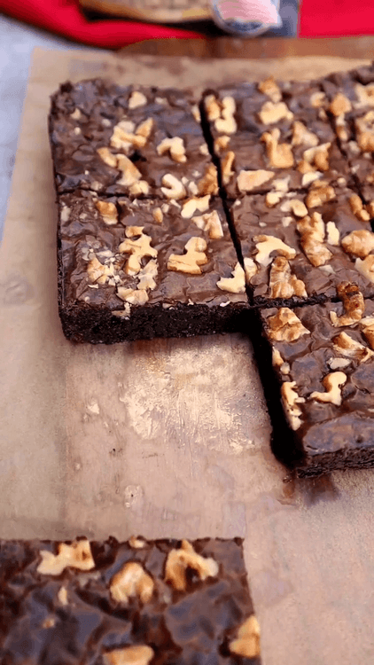 Crinkle Top Brownies with Chickpea Flour recipe