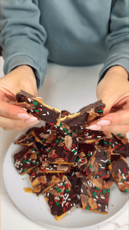 Chocolate and Bacon Christmas Bark recipe