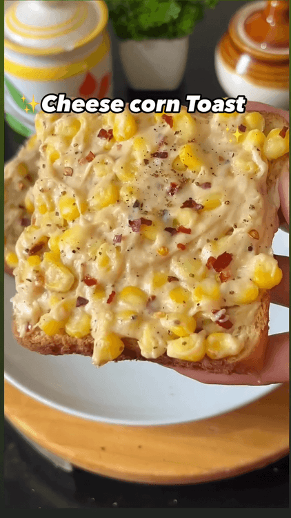 Cheese Corn Toast recipe