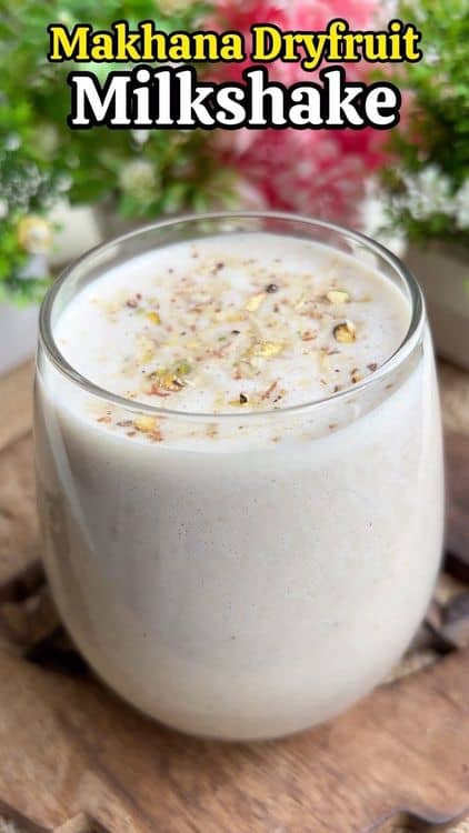 Makhana Dryfruit Milkshake recipe