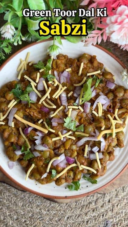 Green Toor Dal Ki Sabzi recipe