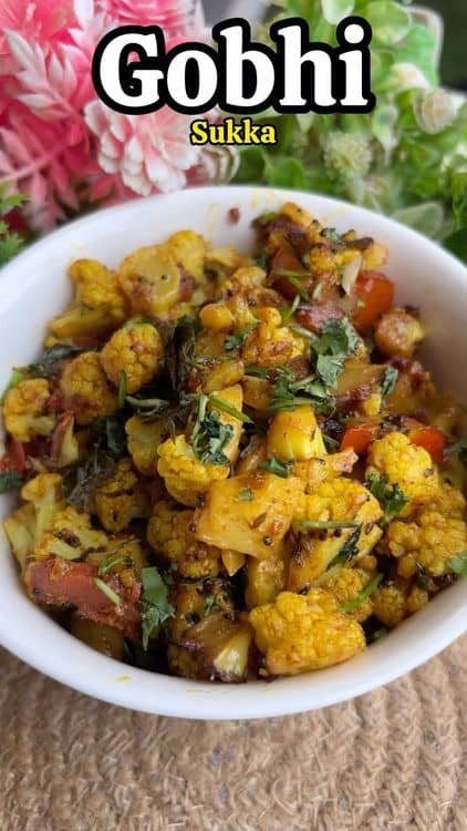 Cauliflower/Gobhi Sukka recipe