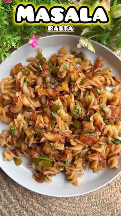 Desi-Style Masala Pasta recipe
