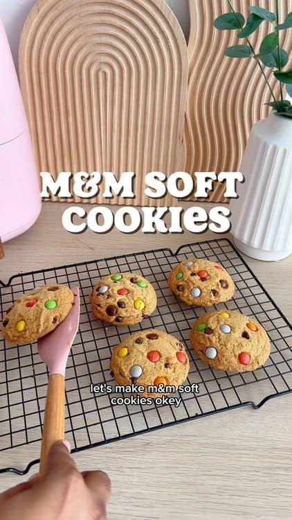 M&M Soft Cookies recipe