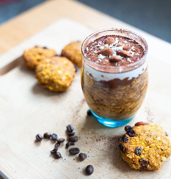 Protein Tiramisu Overnight Oats recipe
