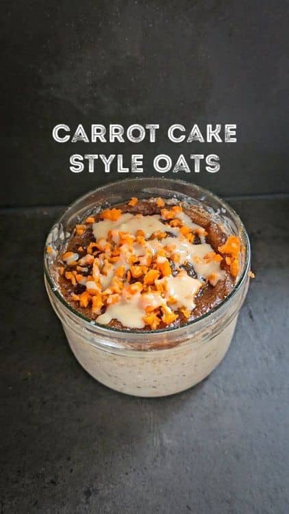 Carrot Cake Style Overnight Oats recipe